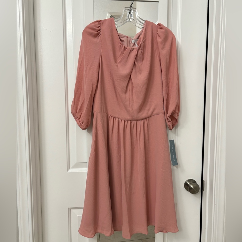 Pink Long Sleeve Dress